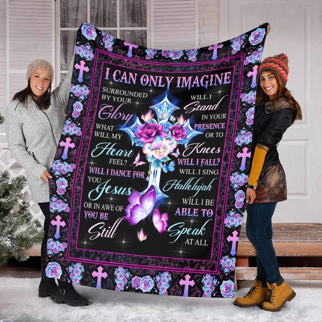 Christian Faith Inspiration Flannel Blanket For Living Room And Bedroom Styling