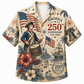 America 250th Patriotic Floral Drummer Hawaiian Shirt