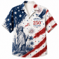America 250th Liberty Brush Flag Hawaiian Shirt