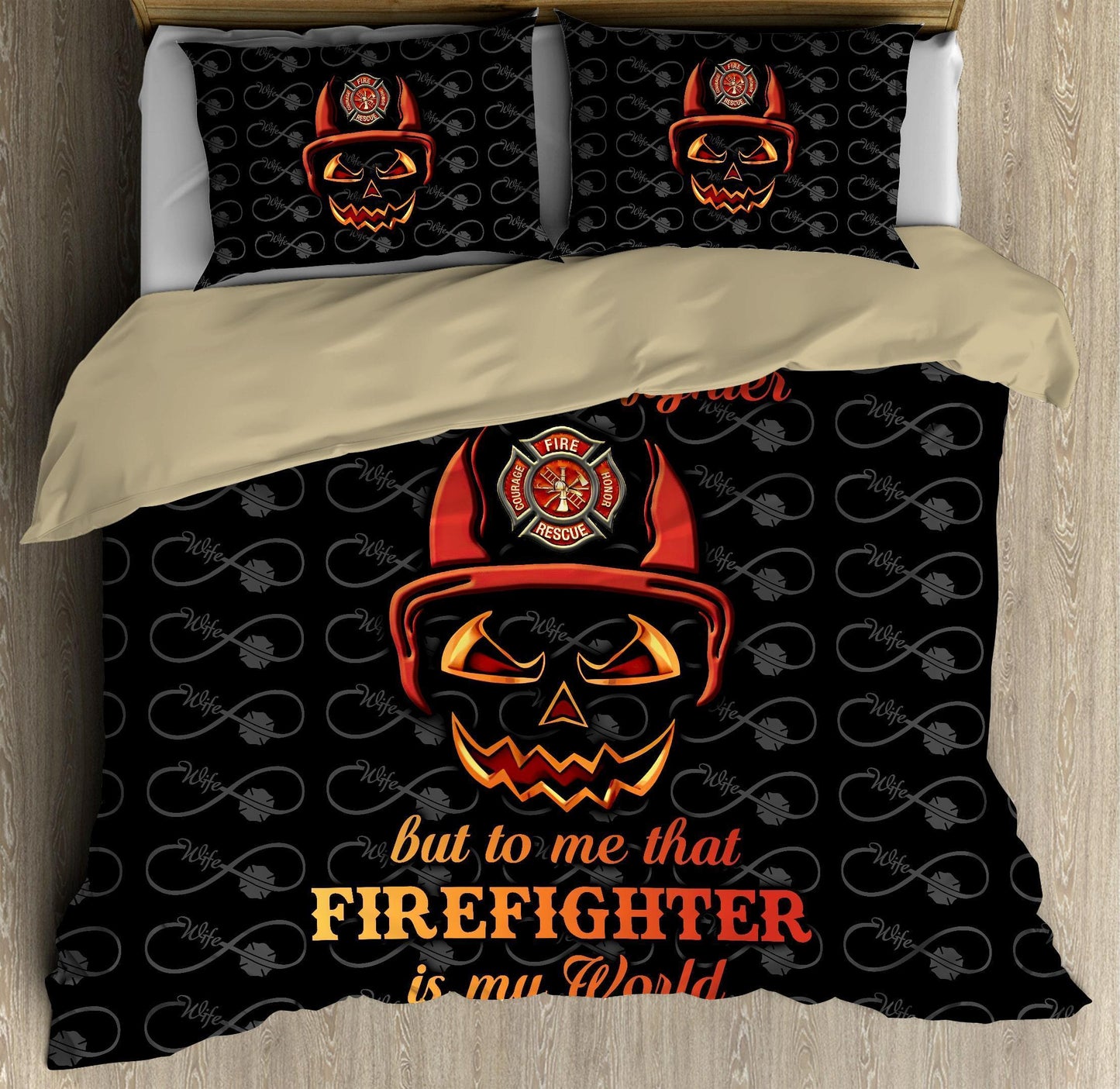 Firefighter Pride Bedding Cover For Firefighter Bedroom Decor