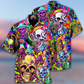 Rainbow Skull Smile Vintage Style - Hawaiian Shirt
