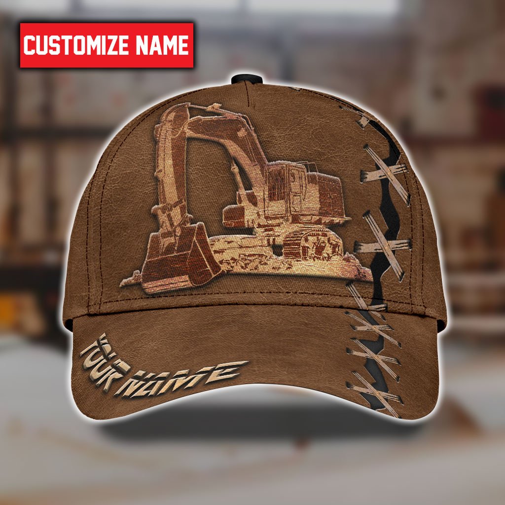 Excavator Custom All Over Print – Classic Cap