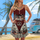 Hippie Van Retro Style Limited 3 – Women's Summer Sleeveless V-Neck Camisole Dress