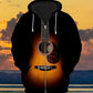 Guitar Black Style Art – 3D Hoodie