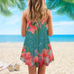 Tropical Turtle Beach Soul – Women's Summer Sleeveless V-Neck Camisole Dress