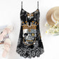 Wrestling Chain Skull Art – Women's Summer Sleeveless V-Neck Camisole Dress