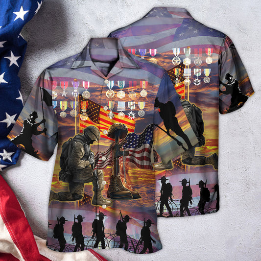 Veteran The High Price Of Freedom Is A Cost Paid By A Brave Few Edition - Hawaiian Shirt - HAWS04FNN240721-Owls Matrix