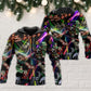Christmas Tree Neon Snowman - 3D Hoodie
