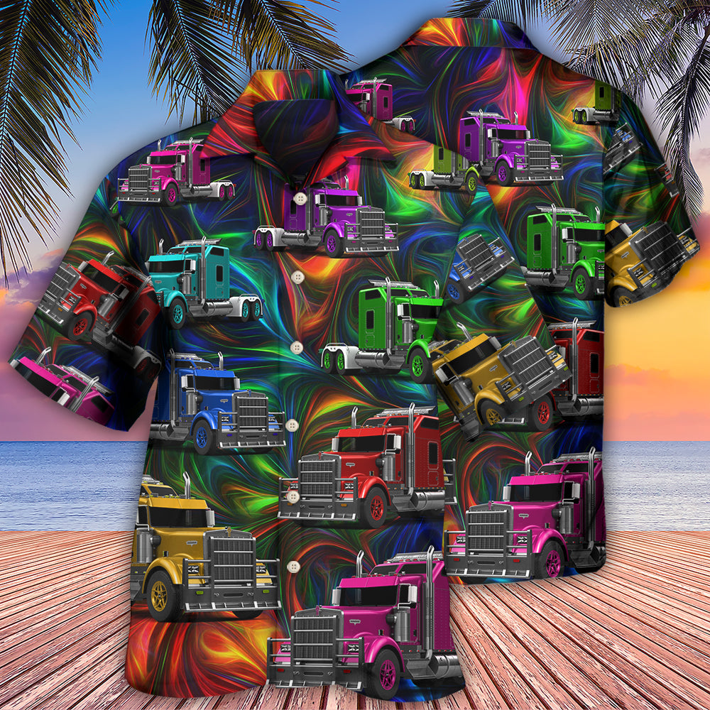 Colorful Truck Life Artistic Style - Hawaiian Shirt
