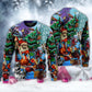 Christmas Skull Holiday Dark Art – Sweater - Ugly Christmas Sweater