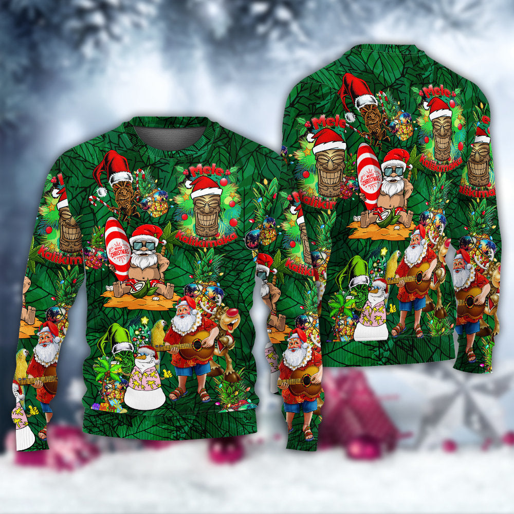 Tiki Love Christmas Funny Style – Sweater - Ugly Christmas Sweater