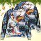 Christmas Friendly Santa With Animals – Sweater - Ugly Christmas Sweater