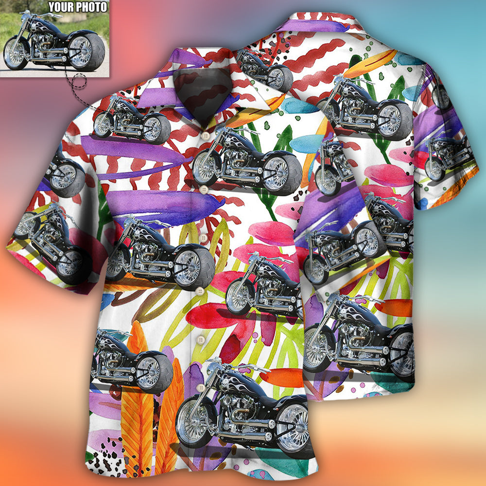 Motorcycle Lover Custom Photo - Hawaiian Shirt