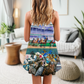 Horse Racing Road Love – Women's Summer Sleeveless V-Neck Camisole Dress