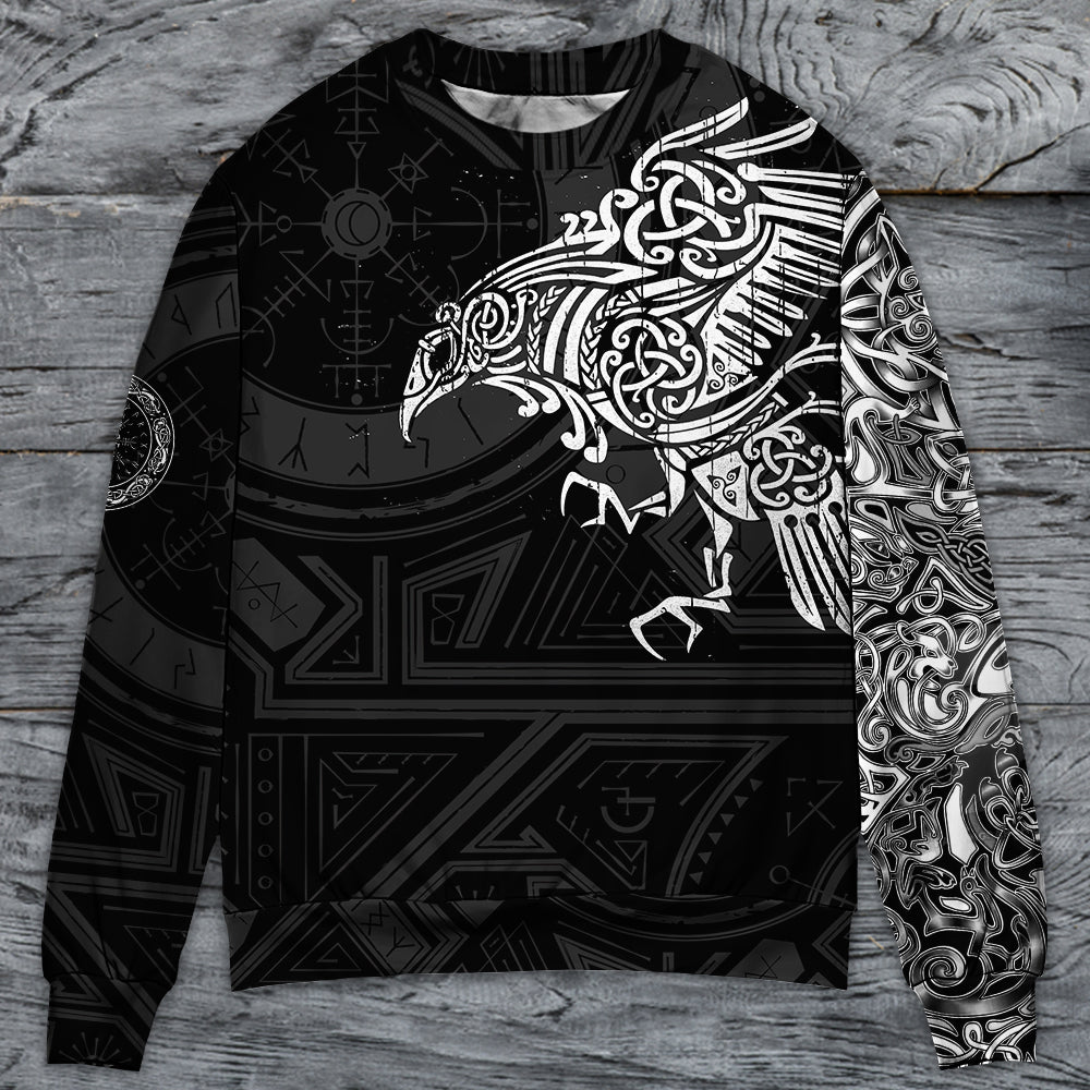 Viking Raven Valhalla Myth Style – Sweater - Ugly Christmas Sweater