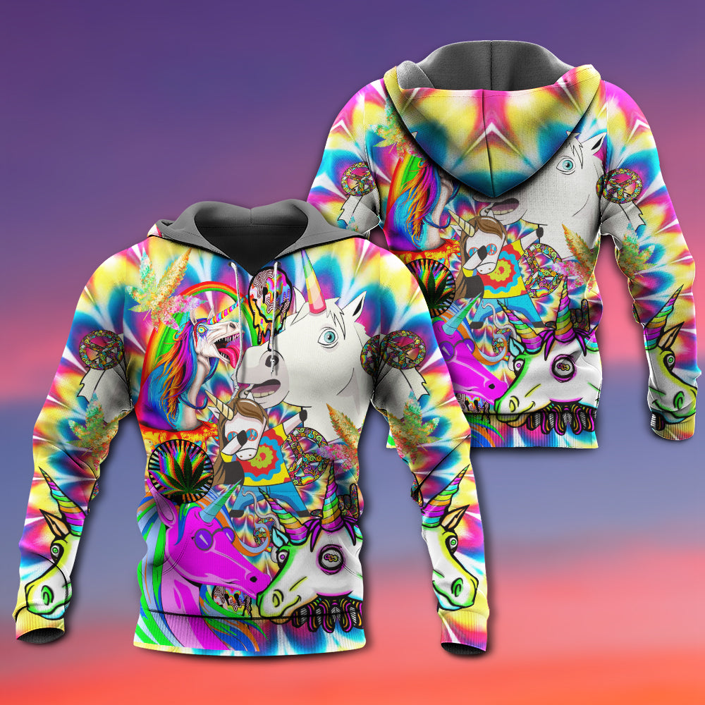 Hippie Unicorn Wonderland Dream Art – 3D Hoodie