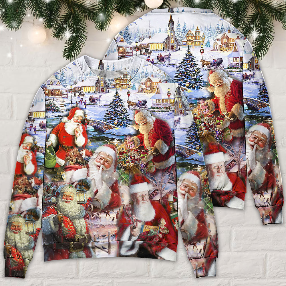 Christmas Santa Holiday Fun Quote – Sweater - Ugly Christmas Sweater