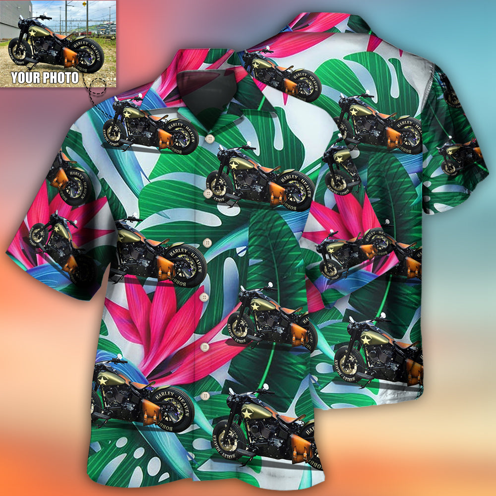 Motorcycle Lover Custom Photo - Hawaiian Shirt