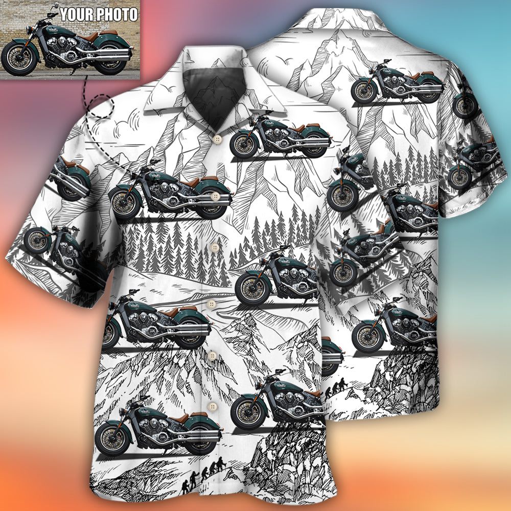 Motorcycle Lover Custom Photo - Hawaiian Shirt