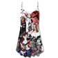 Japanese Style Cat Art – Women's Summer Sleeveless V-Neck Camisole Dress
