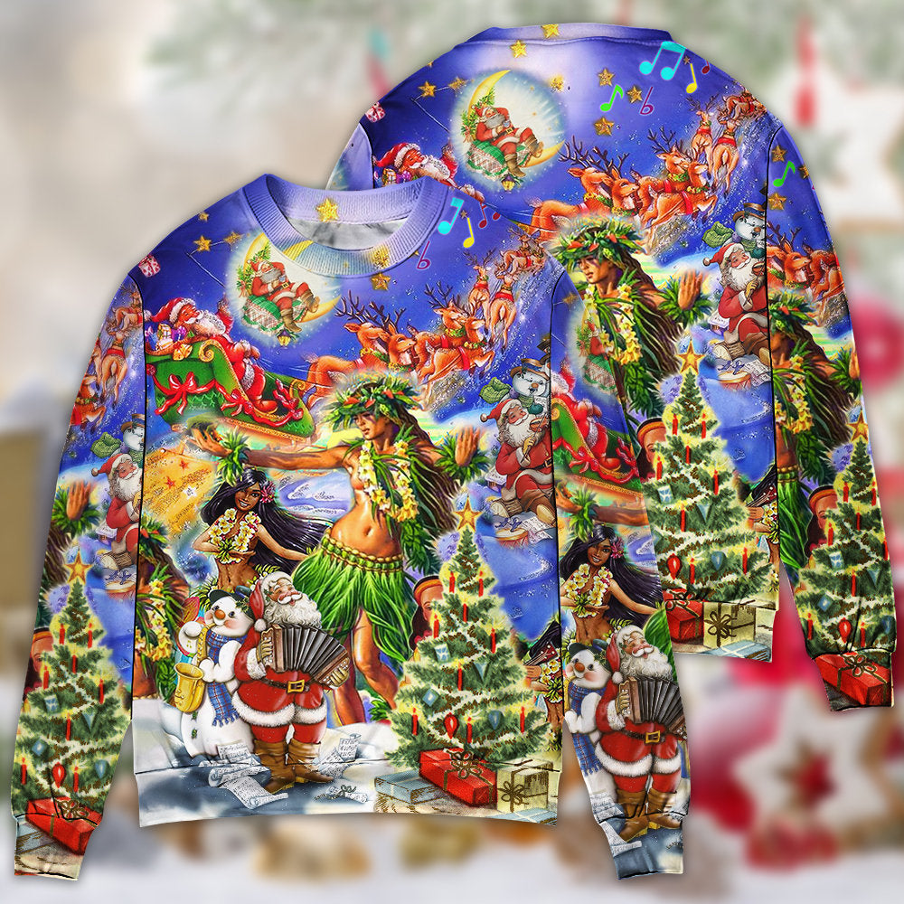 Hawaii Aloha Merry Christmas – Sweater - Ugly Christmas Sweater