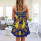 Pride Kangaroo Koala Art – Women's Summer Sleeveless V-Neck Camisole Dress