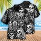 Viking Warrior Skull With Crossed Axes - Hawaiian Shirt