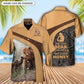 Old Bear And Honey Rustic Art Personalized - Hawaiian Shirt