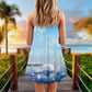 Music Sounds Of Nature – Women's Summer Sleeveless V-Neck Camisole Dress