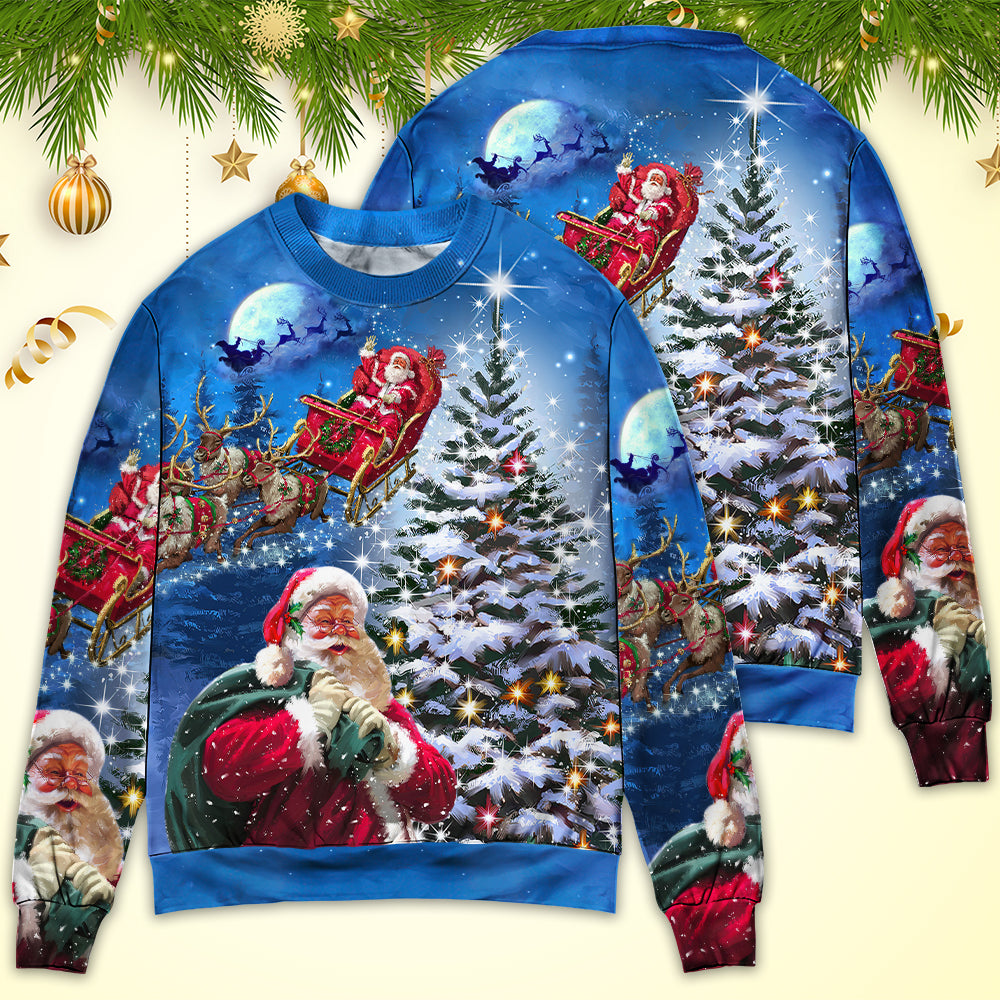 Christmas Santa Story Happy Xmas Is Coming – Sweater - Ugly Christmas Sweater