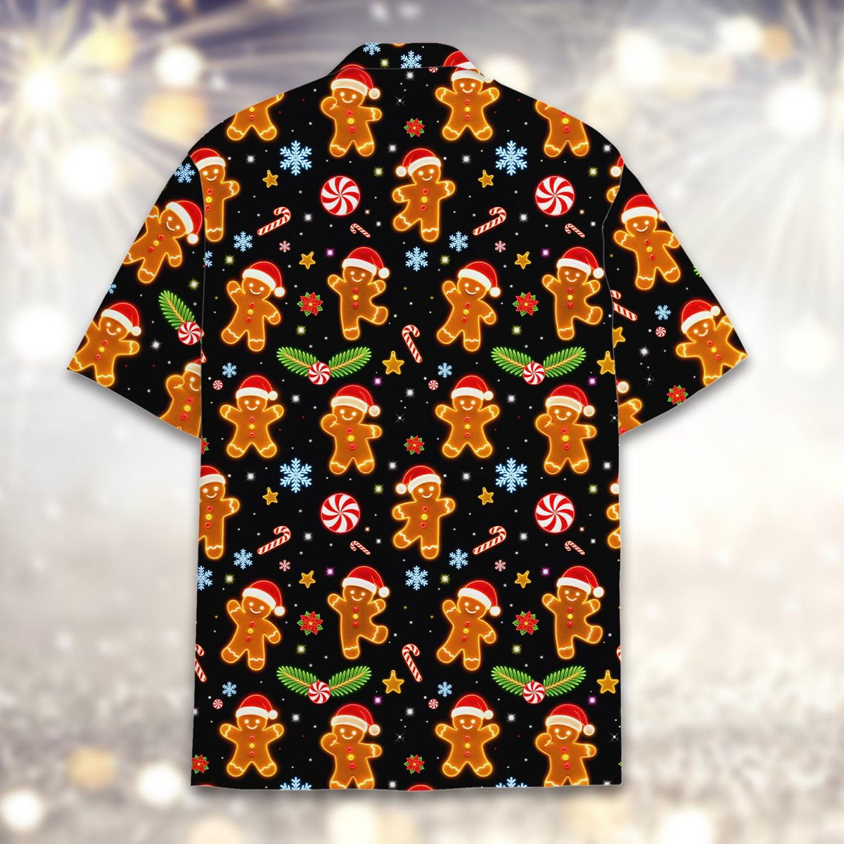 Gingerbread Candy Cane Peppermint Christmas Holiday – Hawaiian Shirt