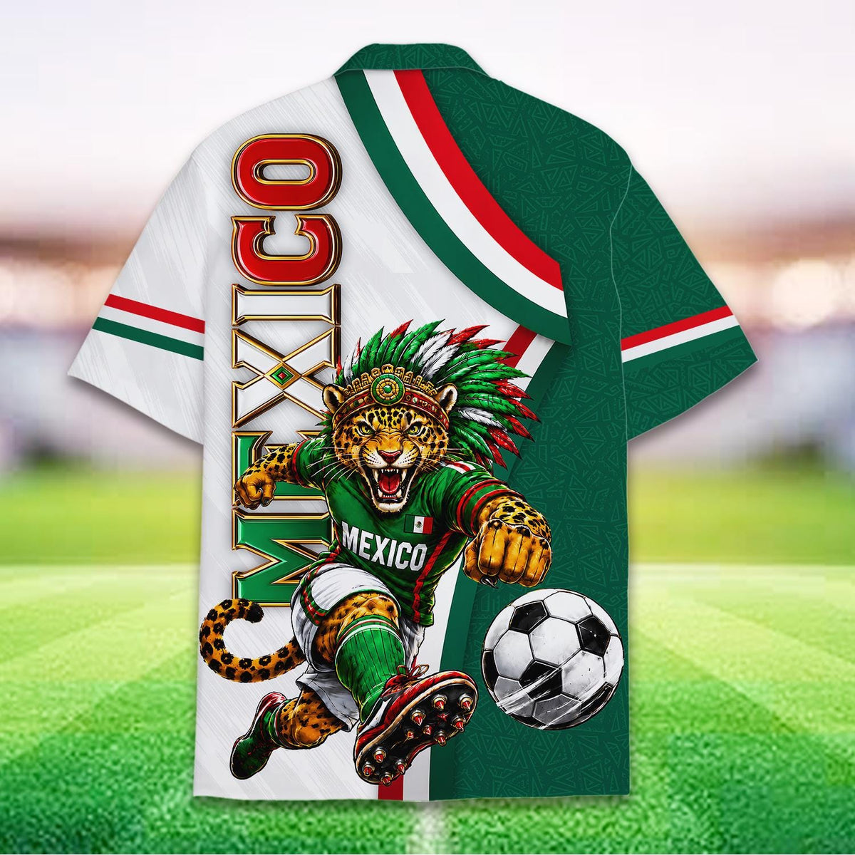 Mexico Soccer Jaguar Mexican Football Fan – Hawaiian Shirt