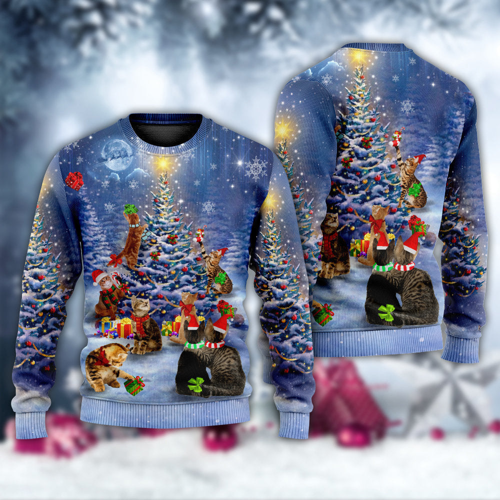 Christmas Cats Love Christmas Tree – Sweater - Ugly Christmas Sweater