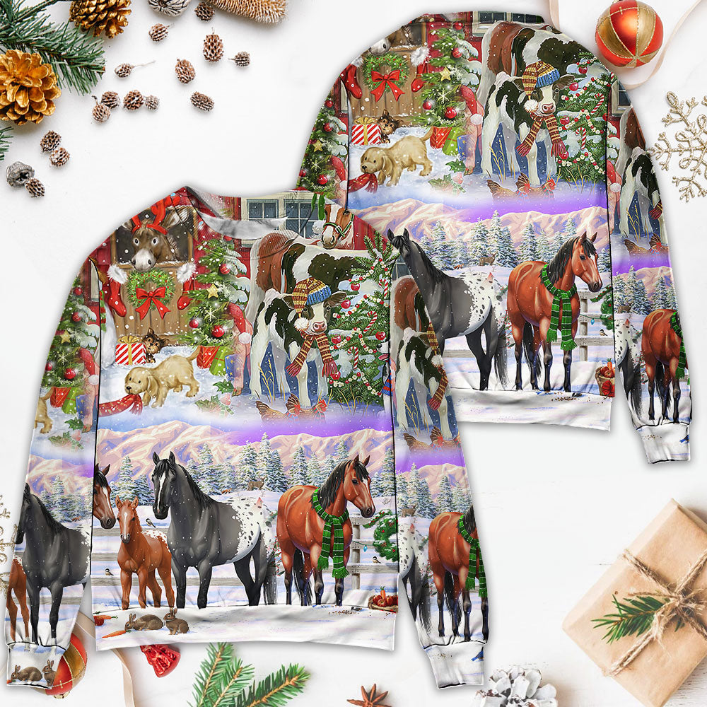 Christmas Farm Merry Xmas To Everyone – Sweater - Ugly Christmas Sweater