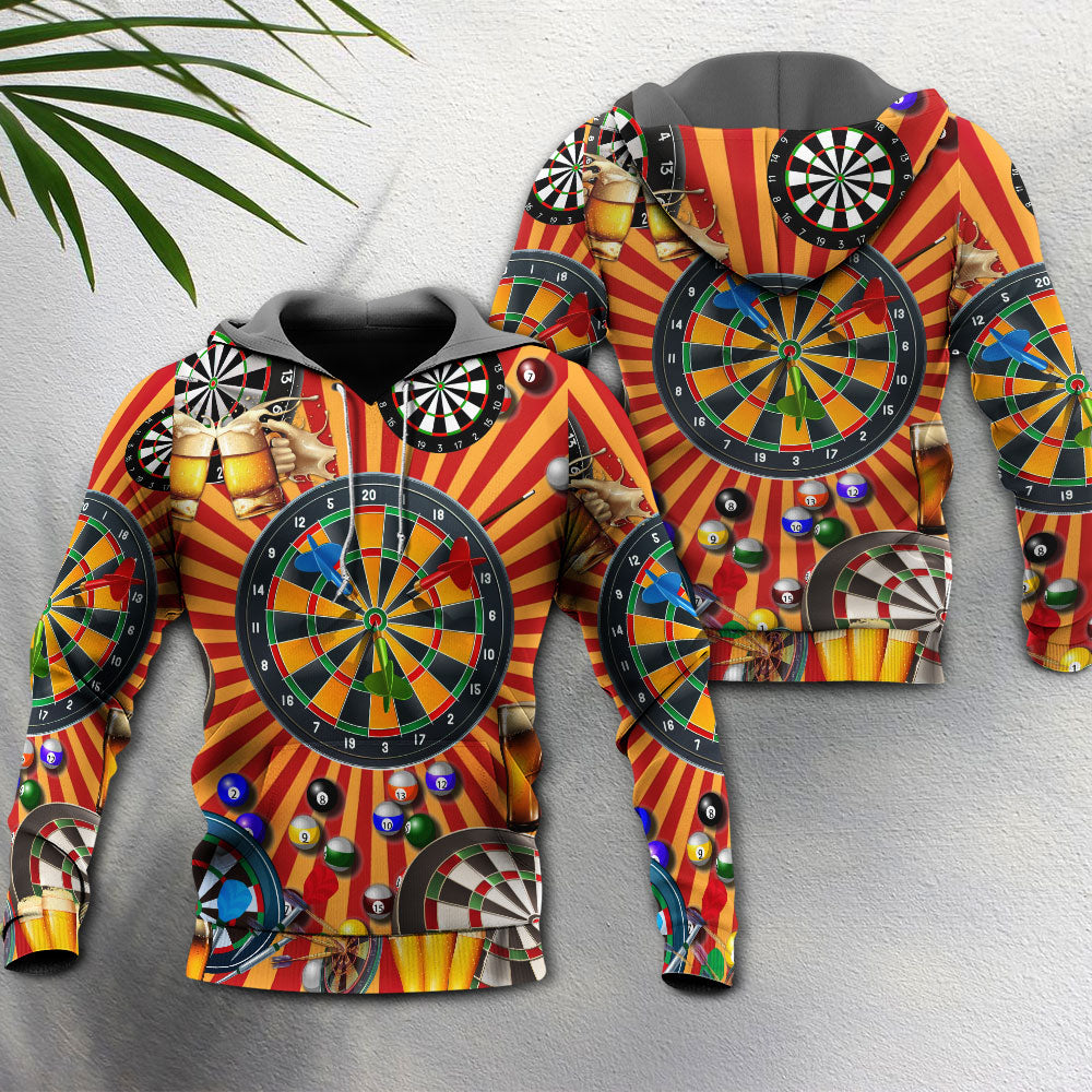 Darts Player Beer Life - 3D Hoodie