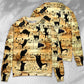 Black Cat Love Music Notes Art – Sweater - Ugly Christmas Sweater