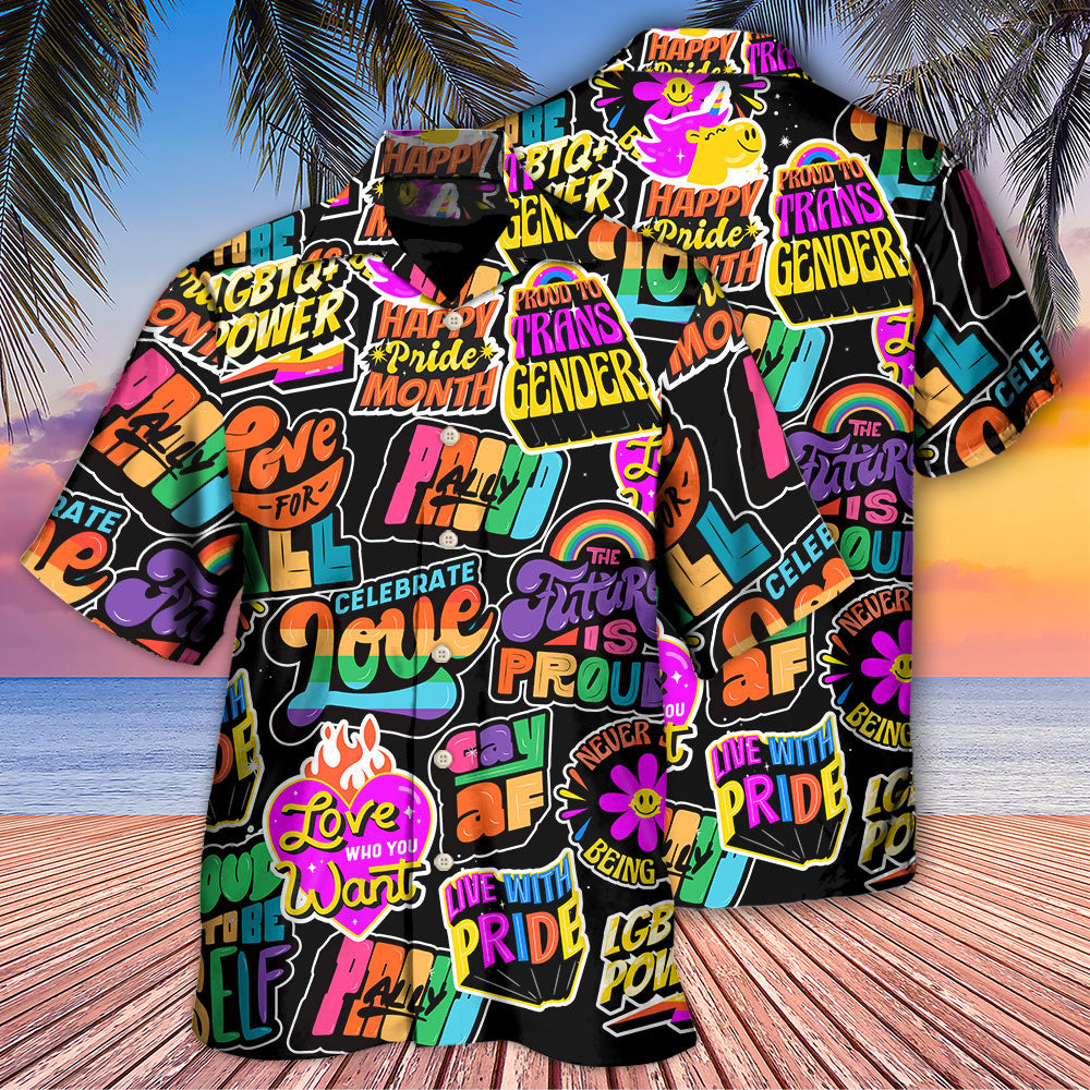 LGBT Love Is Love Rainbow Pride Design – Hawaiian Shirt