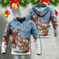 Christmas Gnome Playing Winter Holiday - Hoodie