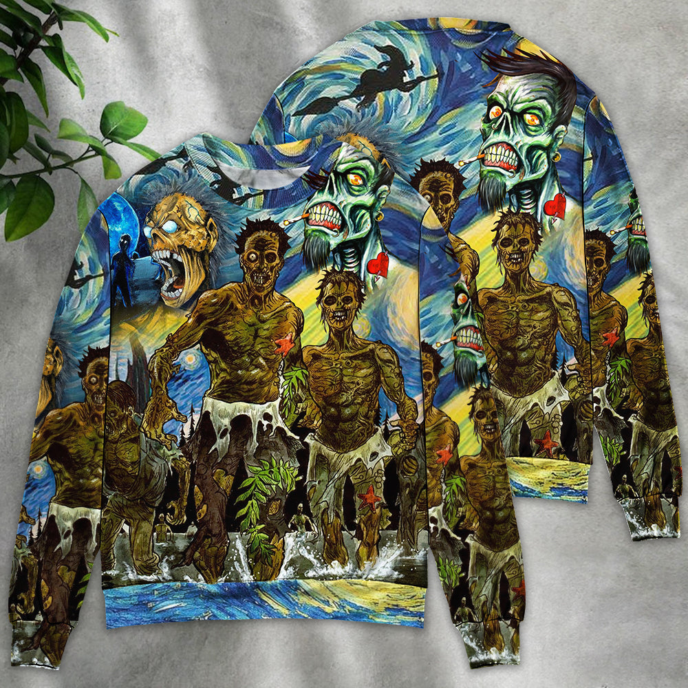 Halloween Funny Night Fantasy Art – Sweater - Ugly Christmas Sweater