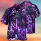 Dark Purple Dragon Lightning Fantasy - Hawaiian Shirt