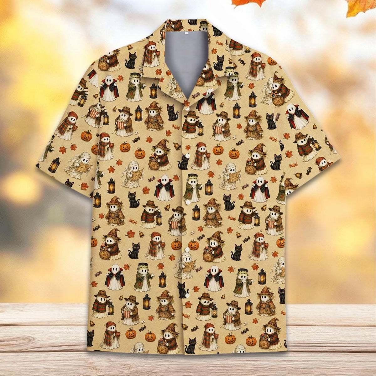 Halloween Ghost Black Cat Pumpkin Mummy – Hawaiian Shirt