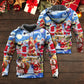 Christmas Santa Snowy Night Merry Xmas - Hoodie
