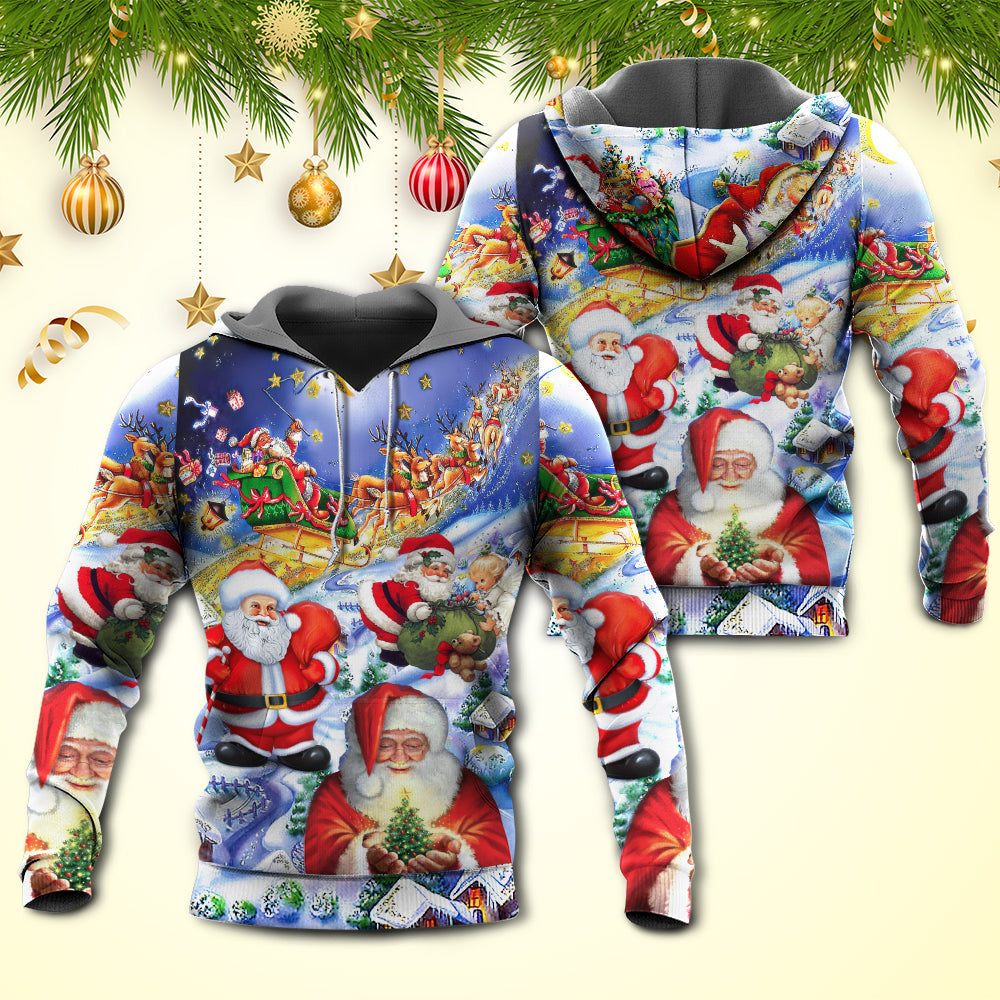 Funny Santa Holiday Art - 3D Hoodie