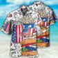 Patriotic Food Independence Day Celebration – Hawaiian Shirt