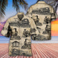 Vintage Train Sketch Retro Art – Hawaiian Shirt