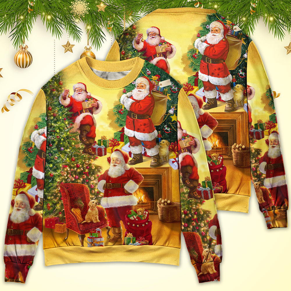 Christmas Santa Story Happy Xmas Art – Sweater - Ugly Christmas Sweater