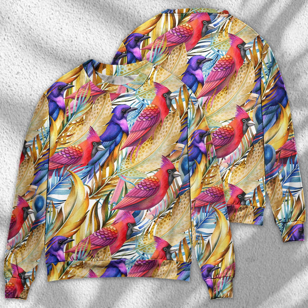 Cardinal Tropical Life Basic Art – Sweater - Ugly Christmas Sweater