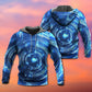 Neon Music Circle Notes Art – 3D Hoodie