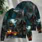 Halloween Ghost Pumpkin Night Art – Sweater - Ugly Christmas Sweater