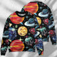 Planet Black Cosmic Art Style – Sweater - Ugly Christmas Sweater